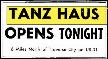 Tanz Haus (Tanz Haus Club, TanzHaus) - Jun 26 1964 Opening Ad (newer photo)